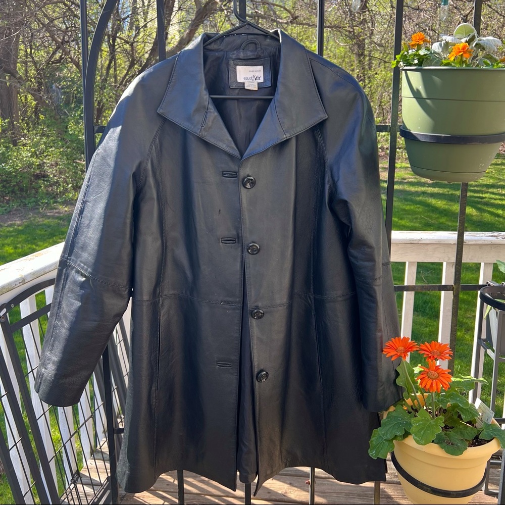 black leather jacket 90s vintage